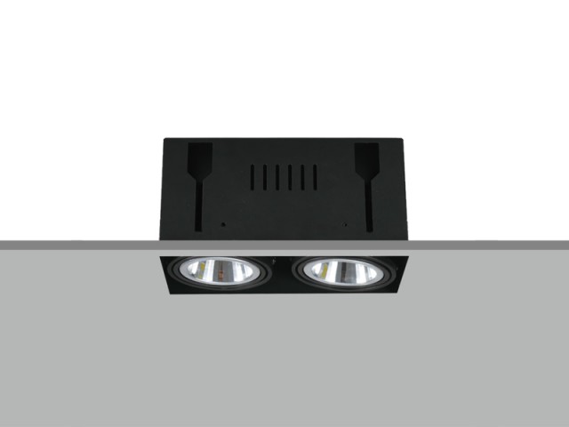 TE FH2108 2x10W Trim-less Square Recessed LED Downlight              