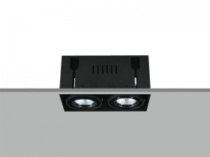 TE FH2788 2x7W Trim-less Square Recessed LED Downlight