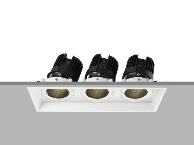 TE VN4048 3 x 10W 可調角度方型嵌入式筒燈            