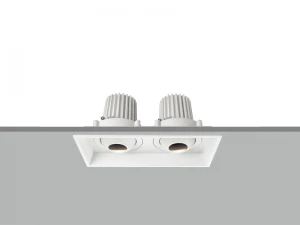 TE VN4188 可調角度方型嵌入式 2 x 7W 雙筒燈